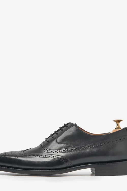 Kinsale Black Brogue Shoes